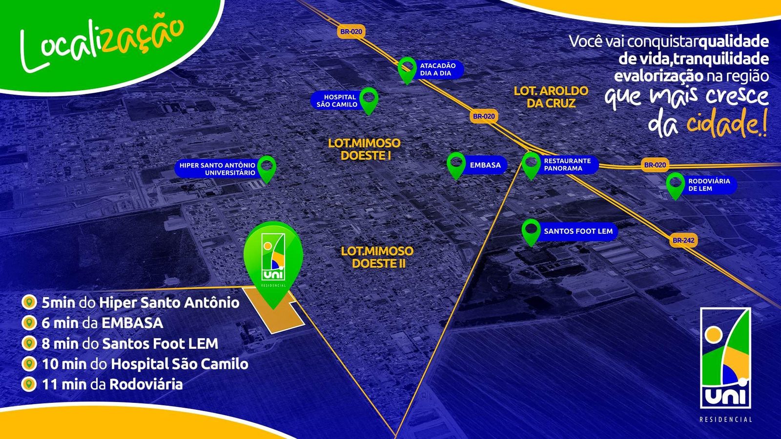 Mapa de localização